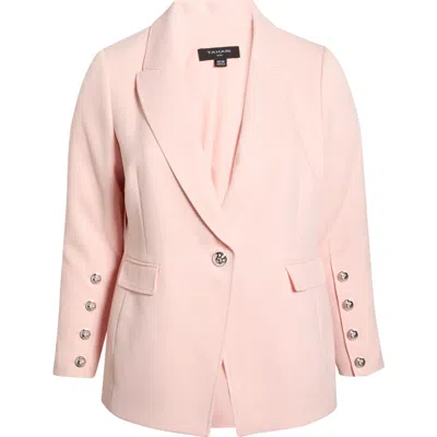 Tahari Asl One-button Blazer In Pink