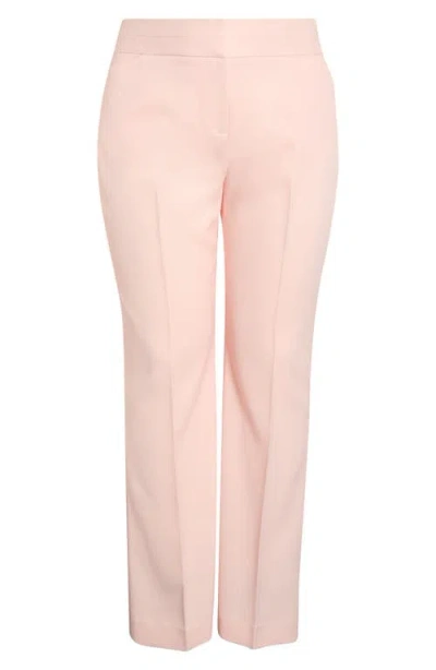 Tahari Asl Bell Bottom Pants In Pink