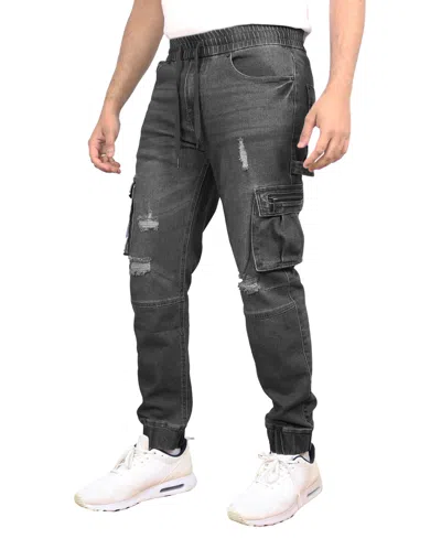 Blue Ice Men's Stretch Cargo Carpenter Jeans Joggers Set, 2-pack In Multi