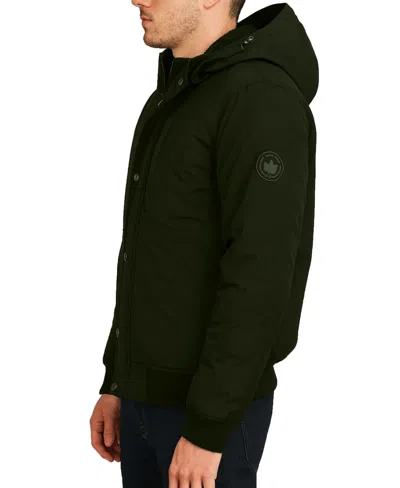 Spire By Galaxy Men's Full-zipper Jacket In Green