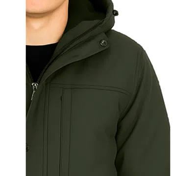 Spire By Galaxy Men's Full-zipper Jacket In Green