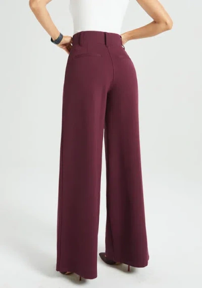 Betabrand Classic High-waist Dpyp Dress Pant Yoga Pants | Wide In Purple