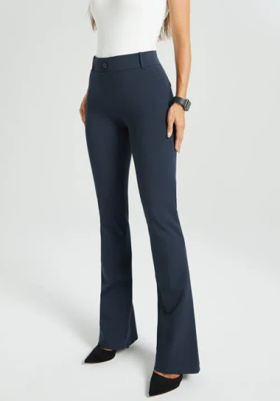 Betabrand Classic Dpyp Dress Pant Yoga Pant | Bootcut In Blue