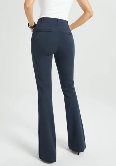 Betabrand Classic Dpyp Dress Pant Yoga Pant | Bootcut In Blue