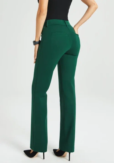 Betabrand 7-pocket Dpyp Dress Pant Yoga Pant Straight In Green