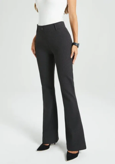 Betabrand Two-pocket Dpyp Dress Pant Yoga Pant | Bootcut In Gray