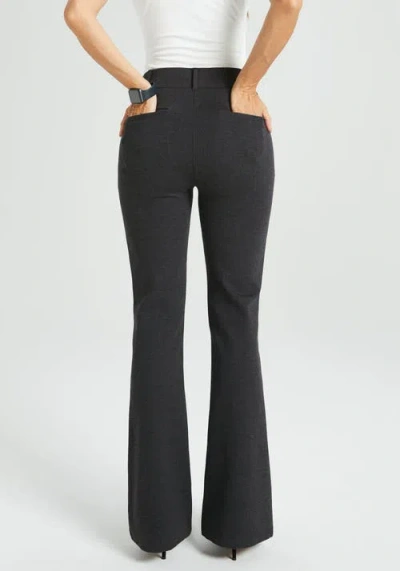 Betabrand Two-pocket Dpyp Dress Pant Yoga Pant | Bootcut In Gray