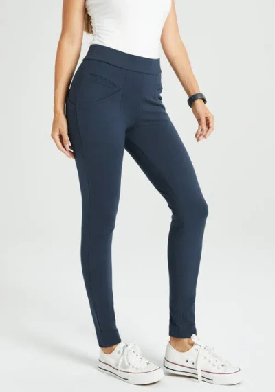 Betabrand Journey Dpyp Dress Pant Yoga Pant | Skinny In Blue