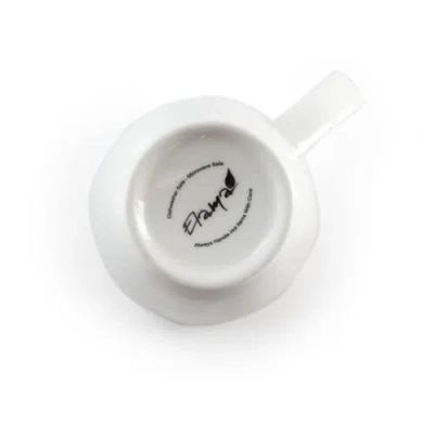 Elama Riley 12 Piece 12 Ounce Porcelain Mug Set In White