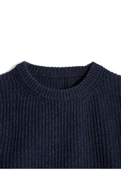 Fortela Alberto Wool Crewneck Sweater In Blue