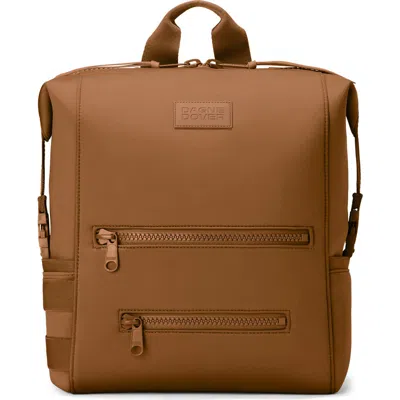 Dagne Dover Indi Large Water Resistant Scuba Knit Diaper Backpack In Brown