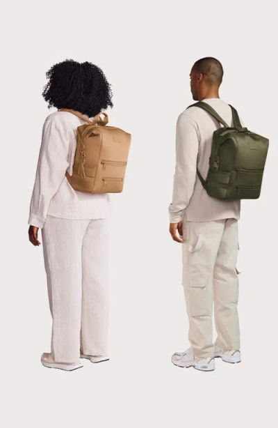 Dagne Dover Indi Large Water Resistant Scuba Knit Diaper Backpack In Brown