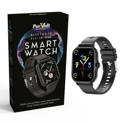 Pursonic All-in-one Bluetooth Smart Watch In Black