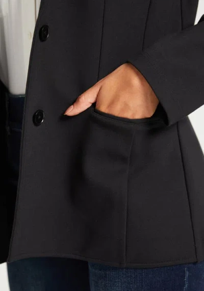 Betabrand Classic Blazer Stretch Ponte In Black