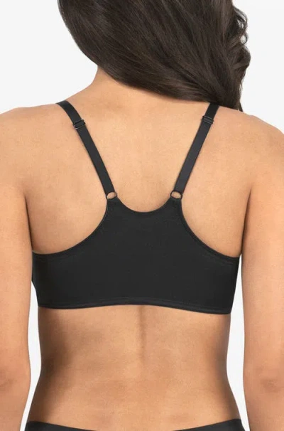 Dominique Intimates Meryl Front Closure Minimizer Racerback Bra In Black