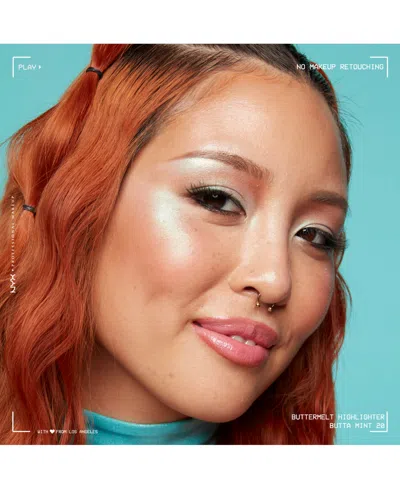 Nyx Professional Makeup Buttermelt Highlight - Butta Mint In Green
