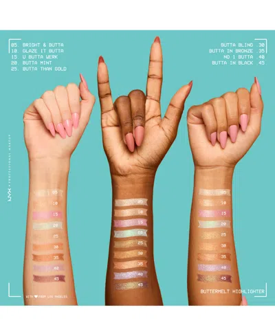 Nyx Professional Makeup Buttermelt Highlight - U Butta Werk In Pink