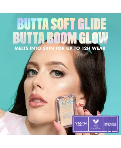 Nyx Professional Makeup Buttermelt Highlight - No 1 Butta In Purple