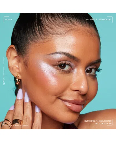 Nyx Professional Makeup Buttermelt Highlight - No 1 Butta In Purple