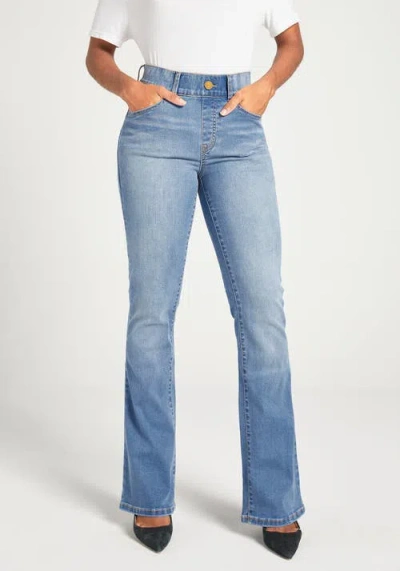 Betabrand Signature Mid-rise Denim | Bootcut In Blue