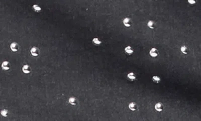 Edikted Reesa Stud Denim Miniskort In Gray