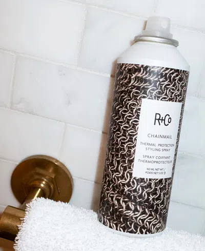 R + Co Chainmail Thermal Protection Styling Spray In Transparent