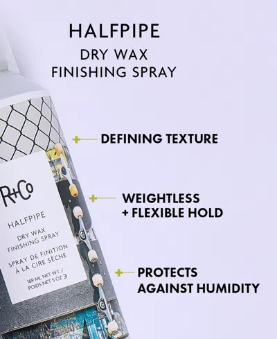 R + Co Halfpipe Dry Wax Finishing Spray 169ml In Transparent