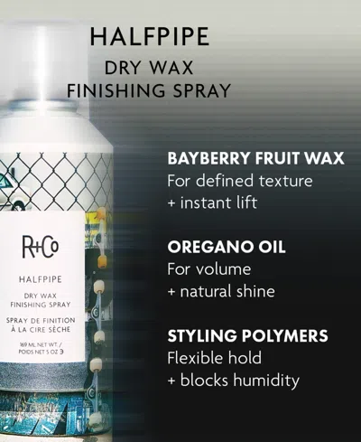 R + Co Halfpipe Dry Wax Finishing Spray 169ml In Transparent