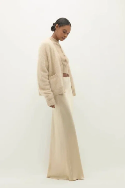 Naked Cashmere Siren Silk Maxi Skirt In Brown