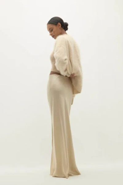 Naked Cashmere Siren Silk Maxi Skirt In Brown