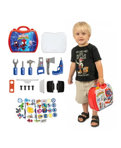 World Tech Toys Spidey And His Amazing Friends Handyman Suitcase Tool Set, 19-piece In Transparent