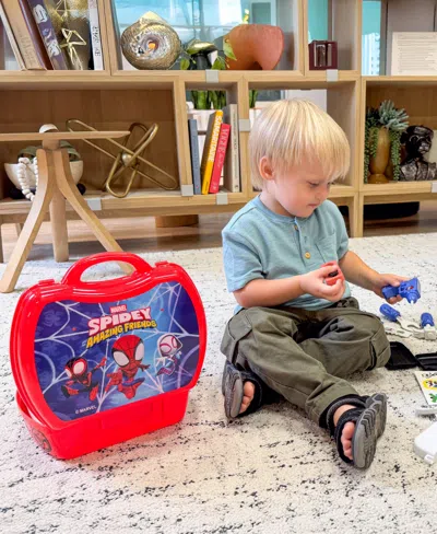 World Tech Toys Spidey And His Amazing Friends Handyman Suitcase Tool Set, 19-piece In Transparent