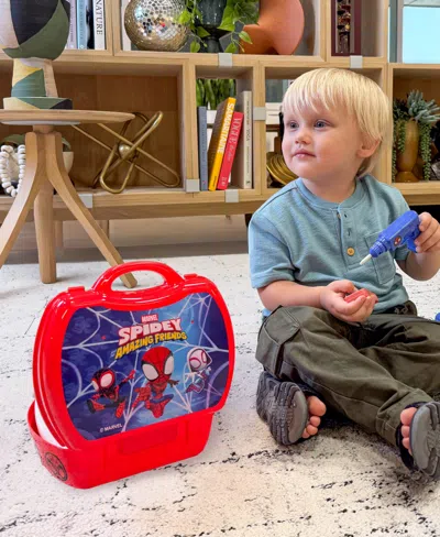 World Tech Toys Spidey And His Amazing Friends Handyman Suitcase Tool Set, 19-piece In Transparent