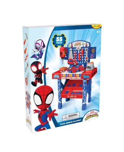 World Tech Toys Spidey And His Amazing Friends Tool Bench Playset With Take Apart Car In Transparent