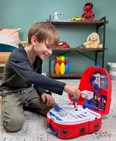 World Tech Toys Spidey And His Amazing Friends Handyman Backpack Tool Set, 18-piece In Transparent