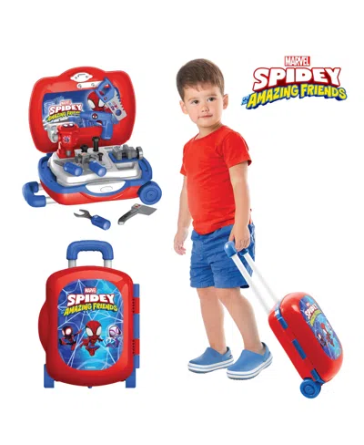 World Tech Toys Spidey And His Amazing Friends Handyman Luggage Tool Set, 17-piece In Transparent