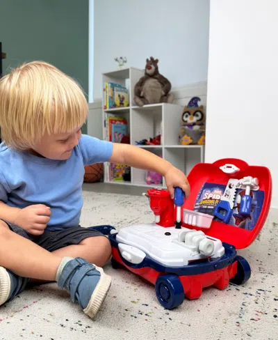 World Tech Toys Spidey And His Amazing Friends Handyman Luggage Tool Set, 17-piece In Transparent