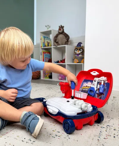 World Tech Toys Spidey And His Amazing Friends Handyman Luggage Tool Set, 17-piece In Transparent