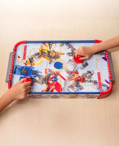 World Tech Toys Transformers Electronic Tabletop Air Hockey Wood In Transparent