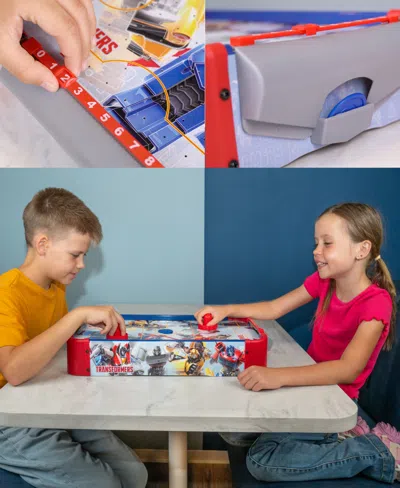 World Tech Toys Transformers Electronic Tabletop Air Hockey Wood In Transparent