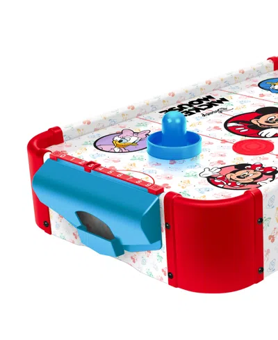World Tech Toys Mickey Mouse Electronic Tabletop Air Hockey Wood In Multi