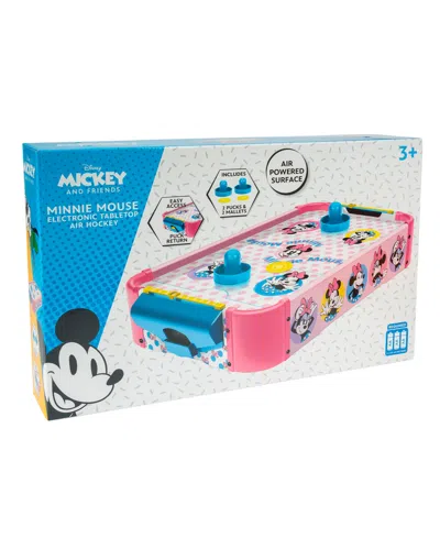 World Tech Toys Minnie Mouse Electronic Tabletop Air Hockey Wood In Multi