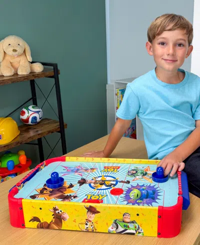 World Tech Toys Toy Story Electronic Tabletop Air Hockey Wood In Transparent