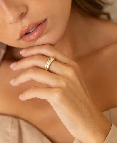Brook & York Brook And York Carter Mosaic Dome Ring In Brown