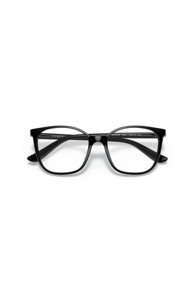 Vogue Eyewear 52mm Rectangle Optical Glasses In Black