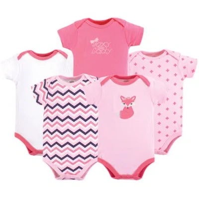 Luvable Friends 5pk Of Essential Baby Bodysuits In Multi