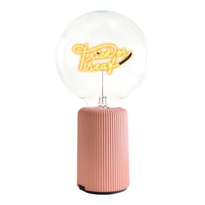 Mitb Trick Or Treat Portable Table Lamp In Pink