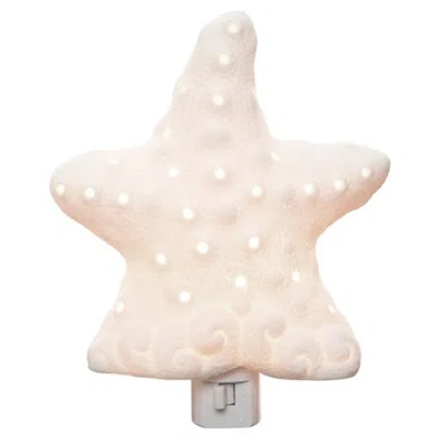 Beachcombers 4.33"h X 1.97"l X 4.33"w Sea Star Wall Plug-in Night Light In White