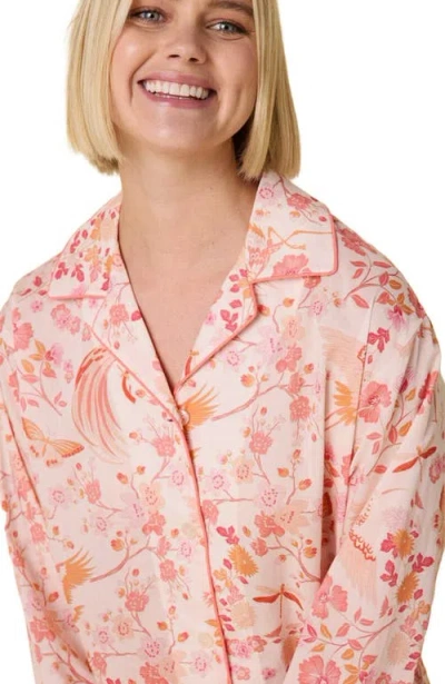 The Cat's Pajamas Voile Pajama Set Floral In Multi