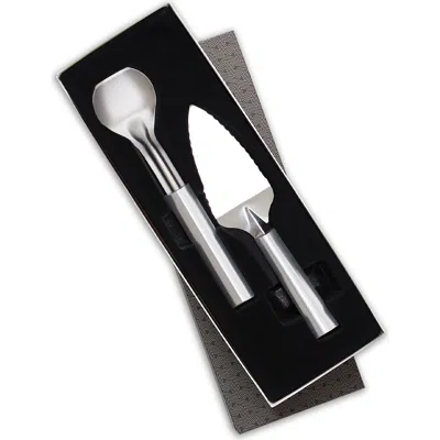 Radà Rada Cutlery Pie A 'la Mode Serving Set With Gift Box In Silver
